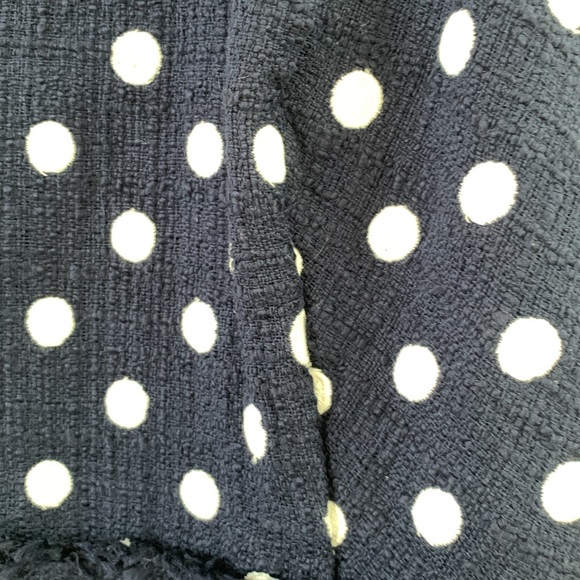 J.Crew size 14 t NAVY BLUE WHITE polkadot - Picture 5 of 9